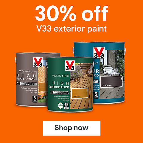 30% off V33 exterior paint. Shop now